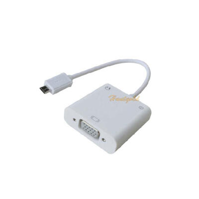 

New MHL Micro USB To VGA&Audio Adapter for Galaxy S1 S2 S3 S4 for LG Cellphone
