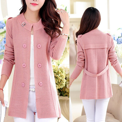 

Spring Womens Korean Fashion Large Size Casual Sweater Knit Cardigan Jacket