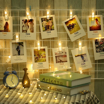

Photo Card Wall Clip Fairy LED String Light Holiday Decoration