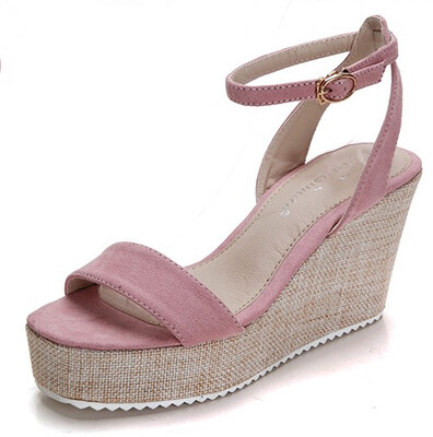 

women wedges sandals ankle strap open toe platform ladies casual beach espadrilles wedding party shoes slipper
