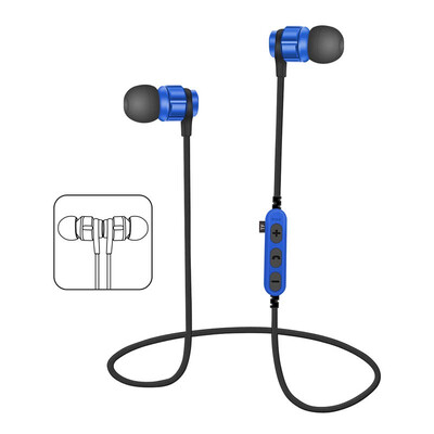 

BON CREATION T8 Metal Magnet Earphones Bluetooth Headphone Running Sport Wireless Headset Earphones For IOS Android Smart Phones