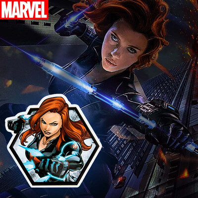 

Marvel Black Widow Metal Fridge Magnet Universal Soft Magnet