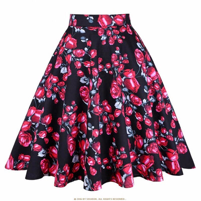 

Design Floral Skirt Women High Waist Plus Size Summer Skirts