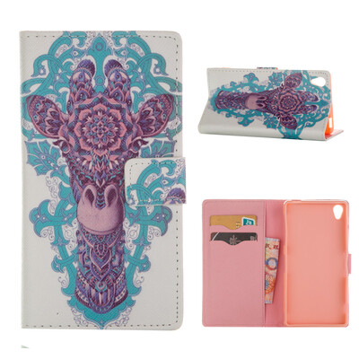 

MOONCASE Case for Sony Xperia Z3 Flip PU Leather Fold Wallet Card Slot Kickstand Back Case Cover [Pattern series] /a04