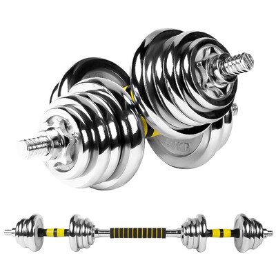 

SHUANGPAI Dumbbell Бесплатная комбинация удаления 20 кг Фитнес-гальваническая гантель 20 кг (две загруженные)