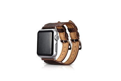 

Brown Coffee Retro Genuine Leather Watch Strap for Apple Watch Band Metal Buckle Bracelet for iWatch Wristband 42mm