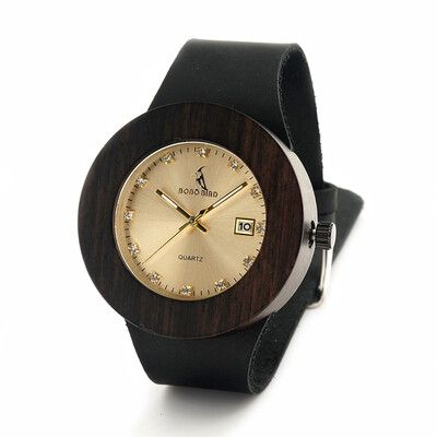 

BOBO BIRD wooden quartz pointer watch C02