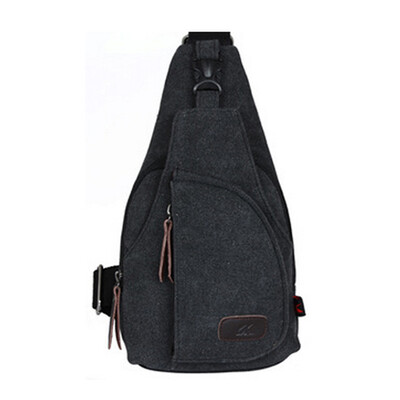 

Мужчины Холст Ретро сумка Messenger плеча Sling Военная Crossbody Грудь Сумки