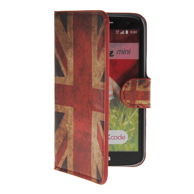 

MOONCASE UK British Flag Leather Side Flip Wallet Card Slot Stand Pouch чехол для LG G2 Mini