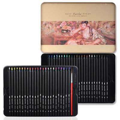

Marco 3220-48TN Reynolds Series 48 Color Black Wood Water-soluble color pencil / color pen / color lead box