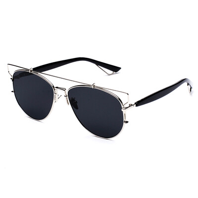 

FEIDU Fashion Retro Flat Lens Cat Eye Women Sunglasses TECHNOLOGIC Brand Designer Men Driving sun glasses Female oculos