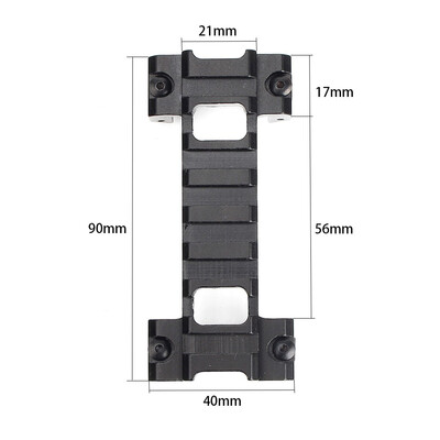 

Hunting ohhunt MP5 G3 Model 3 Bidirectional Clamp Mount Low Profile 21mm Picatinny Weaver Rail Adapter Scope Rail Base