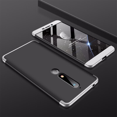

Goowiiz Phone Case For Nokia 7 PlusNokia 6 2018 Fashion Color collision 360 Degree Coverage PC Full Protection