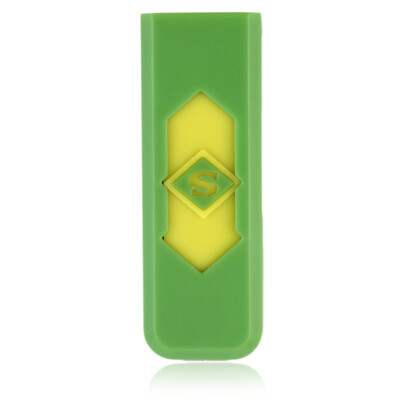 

Hot No Gas USB Electronic Rechargeable Battery Flameless Cigarette Lighter Green