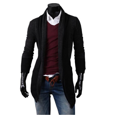 

Zogaa New Men's Cardigan Medium Length Casual Slim