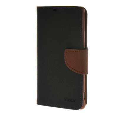 

MOONCASE Cross pattern Leather Flip Wallet Card Slot Stand Back Case Cover for Sony Xperia Z4 Black Brown