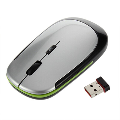 

NEW 2.4GHz Ultra-Slim Mini USB Wireless Optical Mouse For PC Laptop Silver