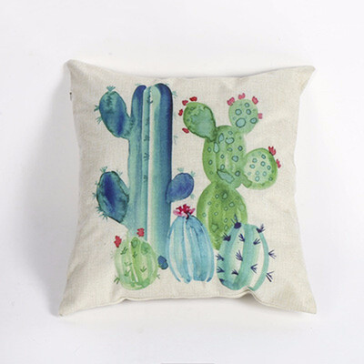 

New Pillow Simple Fashion Living Room Nap Pillow Burlap Cactus Plant Cushion Pillow Bed Backrest Report