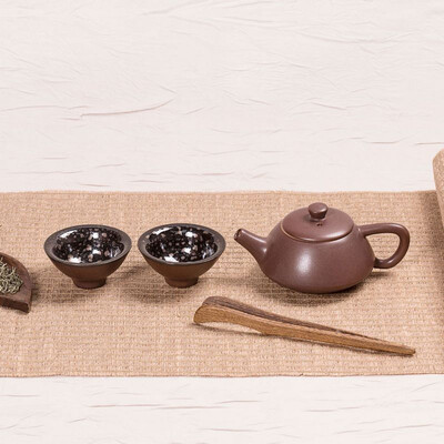 

Jian brown gourd shape teaset
