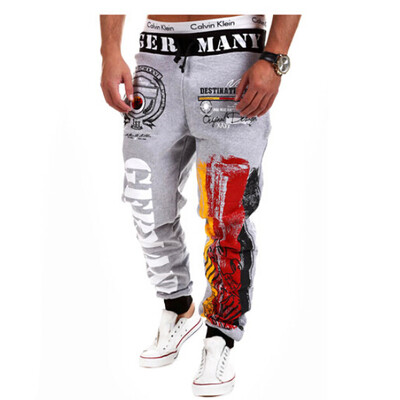 

Zogaa New Mens Active Pants Fashion Printing Casual
