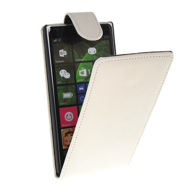 

MOONCASE Smooth skin Leather Bottom Flip Pouch чехол для Nokia Lumia 830 White