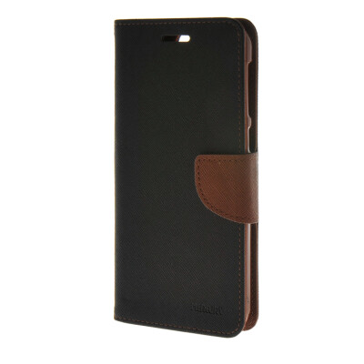 

MOONCASE Cross pattern Leather Flip Wallet Card Slot Stand Back Case Cover for HTC One E9+ E9 Plus Black Brown