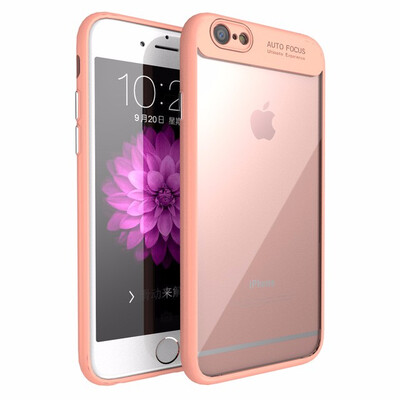 

For iPhone 6 Cases Ultra-thin TPU Frame Transparent Cover Silicone Shockproof Luxury Case For iPhone 6S Plus Full Coque