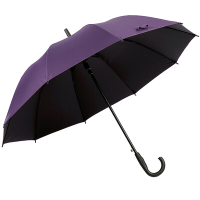 

Paradise umbrella to strengthen the reinforcement hit the black plastic straight rod from the open umbrella 193E upgrade version deep purple