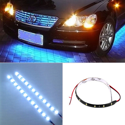 

30cm 12V 15 LEDs Car Auto Motorcycle Waterproof Strip Lamp Flexible Light