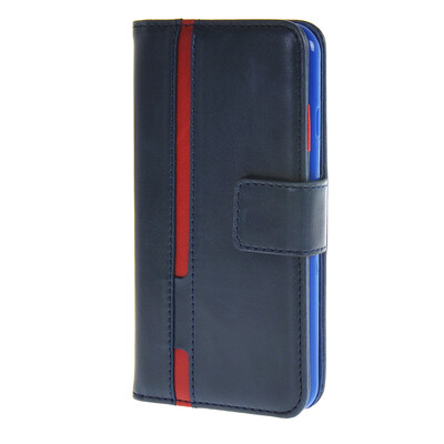 

MOONCASE Senior Leather Flip Wallet Card Slot Bracket Back чехол для Cover Apple iPhone 6 (4.7") синий