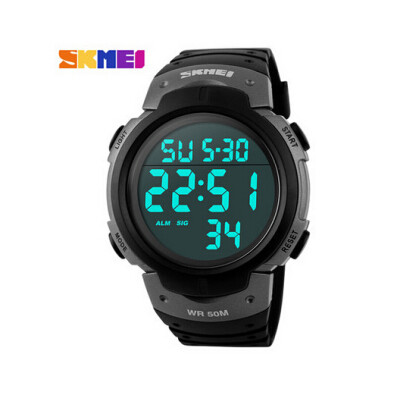 

SKMEI 1068 Men LED Digital Sports Military Watch 50m Waterproof