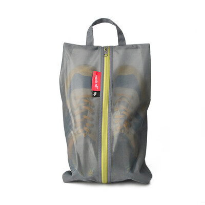 

Pack all composite mesh cloth bag travel portable shoes storage bag finishing bag portable shoes bag waterproof shoe cover gray
