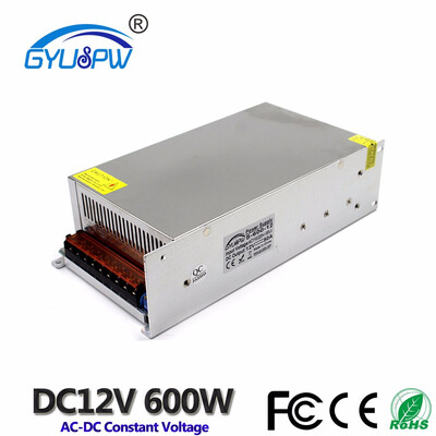 

600W 50A 12V DC Power Supply Switch Transformer AC110V 220V to DC12V SMPS Controller for Led billboard Strip Lamp CNC CCTV