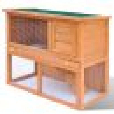 

36" Wooden Rabbit Hutch Cage Chicken Coop Hen House Pet Animal Poultry Cage
