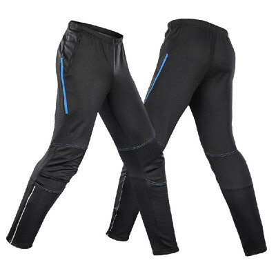 

Lixada Mens Waterproof Cycling Pants Thermal Fleece Windproof Winter Bike Riding Running Sports Pants Trousers