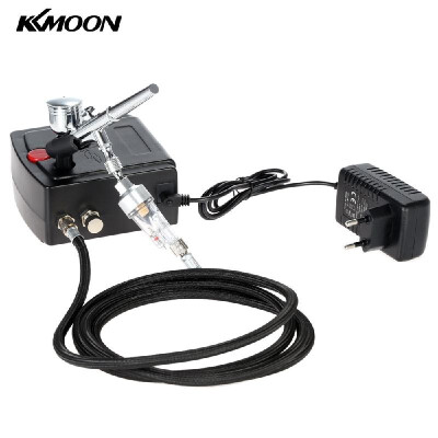 

KKmoon 100-250V Professional Gravity Feed Dual Action Airbrush Air Compressor Kit for Art Painting Tattoo Manicure Craft Cake Spra