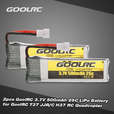 

2pcs Original GoolRC 37V 500mAh 25C LiPo Battery for GoolRC T37 JJRC H37 RC Drone Quadcopter