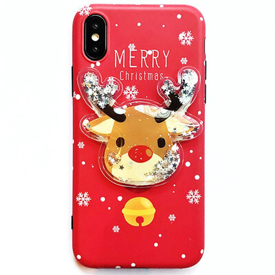 

Meezzy Iphone Xs Max Case Cartoon Christmas Pattern Soft Cover