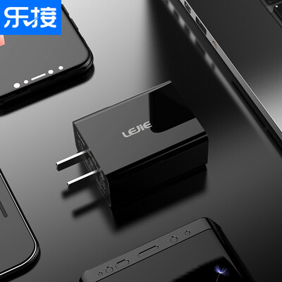 

Le connected LEJIE QC30 mobile phone charger charging head fast charge support Xiaomi 6 Huawei glory 9 Samsung s8 Nubia one plus USB plug power adapter black PA-03B