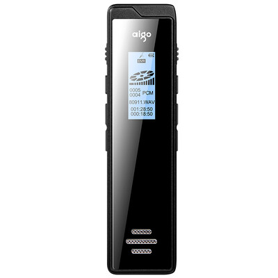 

Patriot aigo voice recorder R6811 16G professional micro HD remote noise reduction MP3 player one-click recording learning conference training interview black