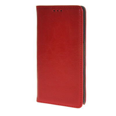 

MOONCASE Samsung Galaxy Note 5 Case Crazy Horse Pattern Leather Wallet Flip Card Slot Bracket Back Case Cover Red