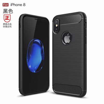 

Dirt-Resistant Carbon Fiber Soft Phone cases For iphone 8 plus Matte Business Phone cases For iphone6 6s 7 Plus X