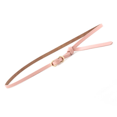 

Badinka 2018 New Korean Simple Cute Knot Belt Ladies Long Black Red Pink White Thin Skinny Waist Belts for Women Party Dresses