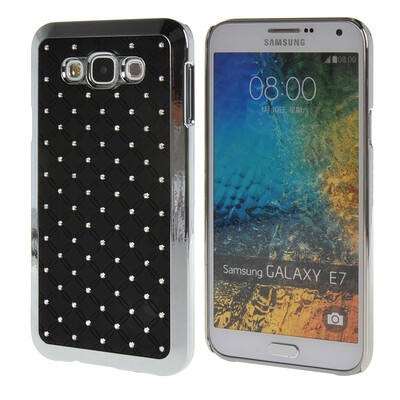 

MOONCASE Galsxy Е7 Футляр Роскошные Chrome горный хрусталь Bling Звезда задняя крышка чехол для Samsung Galsxy E7 Черный