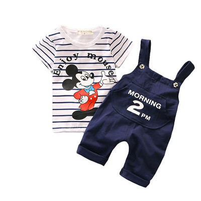 

Cartoon Mouse Baby Boys Clothing Set Toddler Boys Clothes Spring Summer Fashion Kids Clothes T-shirtShorts