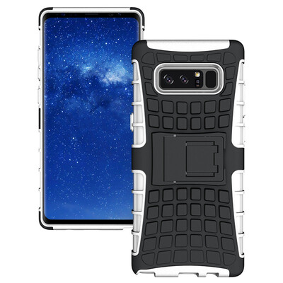 

Fivice Samsung Note 8 Case TPU anti-fall tire pattern back clip bracket phone case