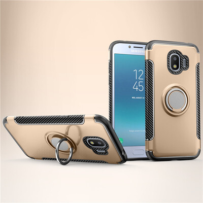 

Fecoprior Back Cover For Samsung Galaxy J2 Pro 2018 Case Car Holder Stand Hard PC Silicon Ring Suction Bracket Celulars