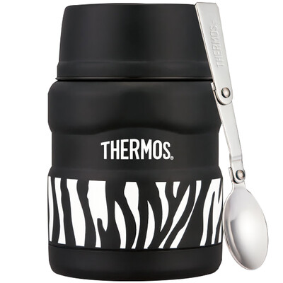 

THERMOS Smokers Stewed Cans 470ml High Vacuum Stainless Steel Food Tanks SK-3000 LBK (Mysterious Panthers)