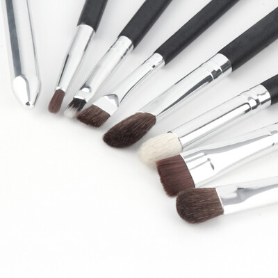

8 pcs Black Handle Professional Eye Shadow Makeup Brushes Set Black