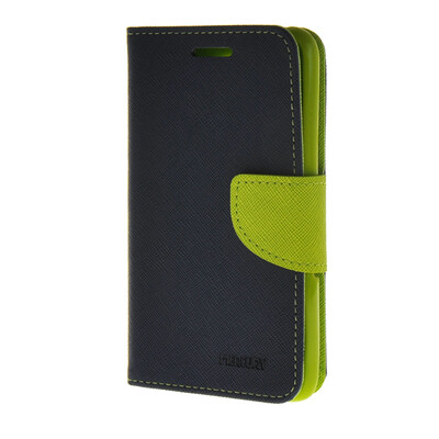 

MOONCASE Splice Color Leather Wallet Flip Card Slot Bracket Back Case Cover for Sony xperia E4 Blue